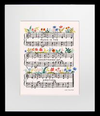 Tolstoy Quote Black Frame