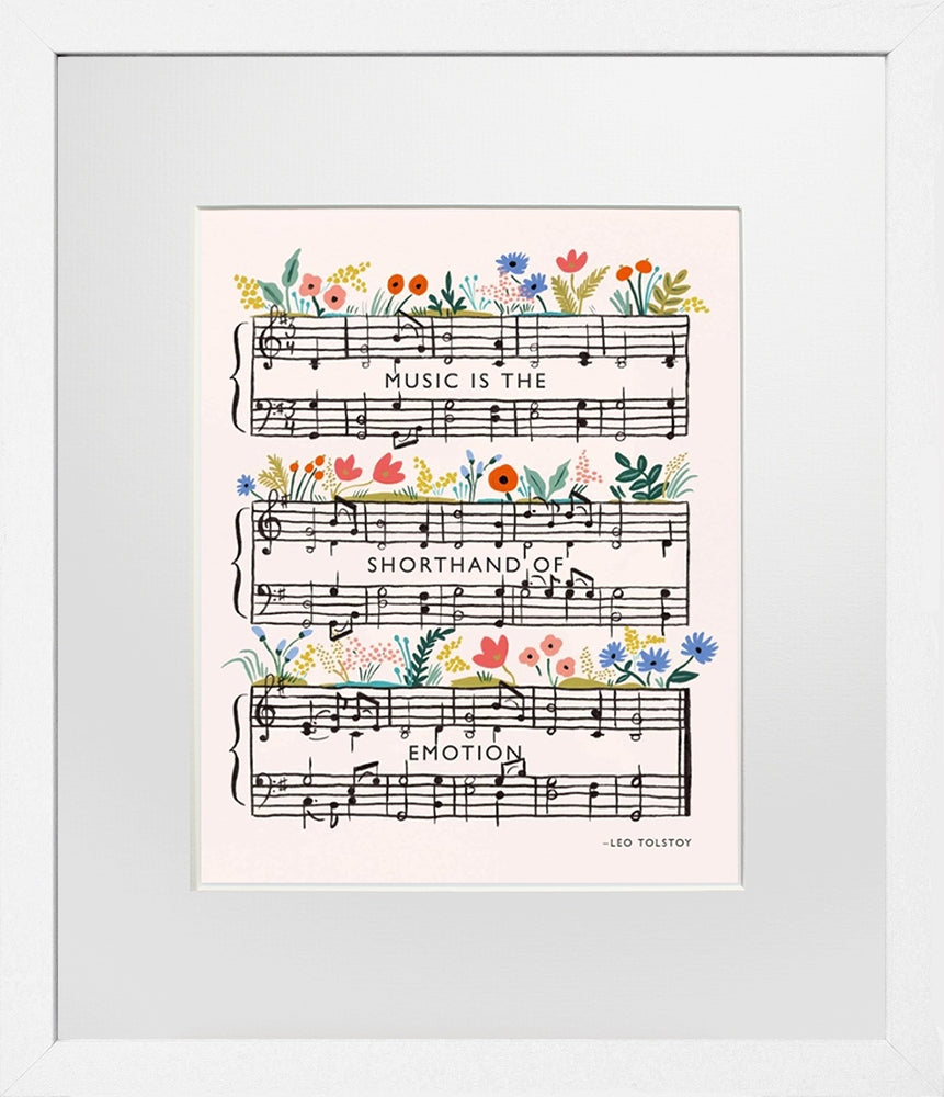 Tolstoy Quote White Frame
