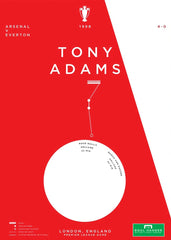 Arsenal - Tony Adams vs Everton 1998 Unframed