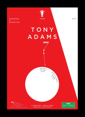 Arsenal - Tony Adams vs Everton 1998 Framed 35 x 47cm no mount