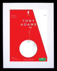 Arsenal - Tony Adams vs Everton 1998 Framed 30 x 42 with mount