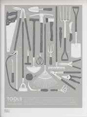 Nature - Tools in the Garden Shed in Putty Unframed