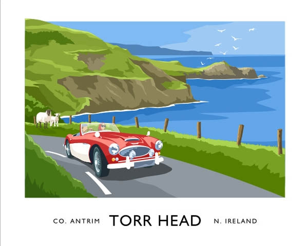 Co Antrim - Torr Head Unframed 40x30