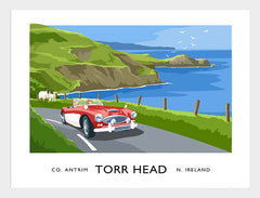 Co Antrim - Torr Head Frame White 70x50