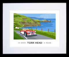 Co Antrim - Torr Head Frame Black 40x30 With Mount