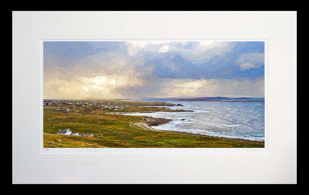 Co Donegal - Towards Gola From Brinlack - Flat Black Frame
