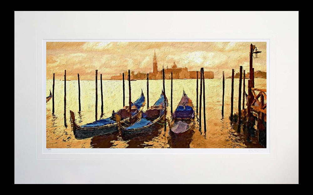 Other - Towards San Giorgio Maggiore Venice Flat Black Frame