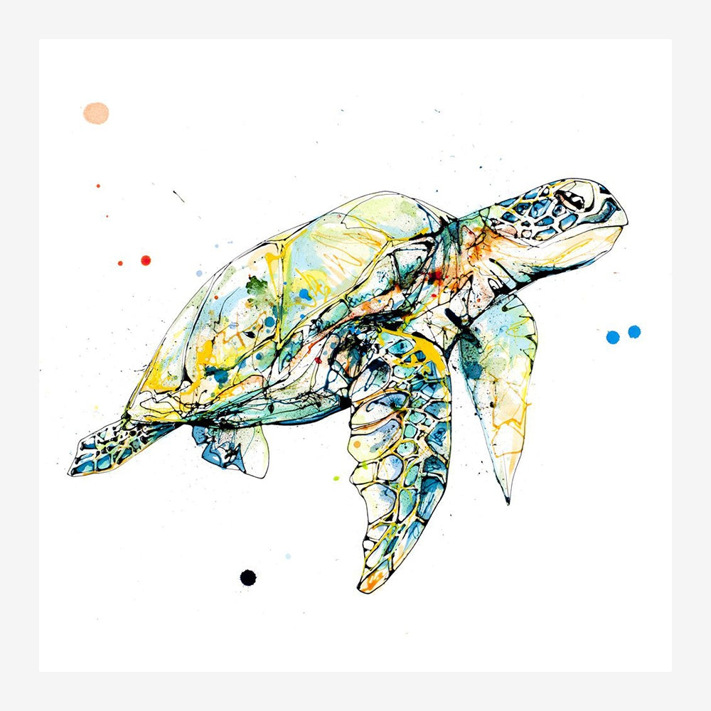 Print Open Edition Animals - Tranquil-30 x 30-White Box Frame (No Mount)