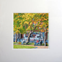 Tranquil Afternoon in the Park, Belfast 26.5 x 26.5 Unframed