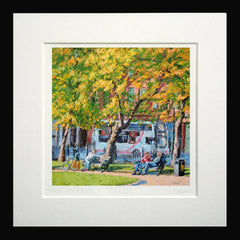 Tranquil Afternoon in the Park, Belfast 14.5 x 14.5 Framed