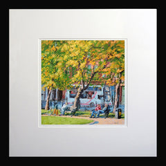 Tranquil Afternoon in the Park, Belfast 26.5 x 26.5 Framed