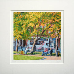 Tranquil Afternoon in the Park, Belfast 14.5 x 14.5 Unframed
