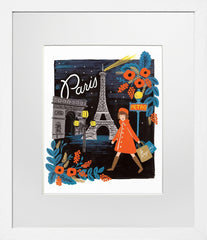 Travel Paris White Frame