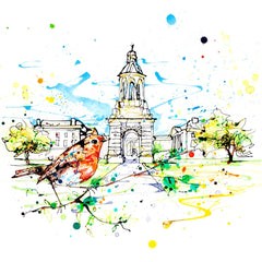 Print Open Edition Landscapes - Dublin Trinity College-30 x 30-Unframed