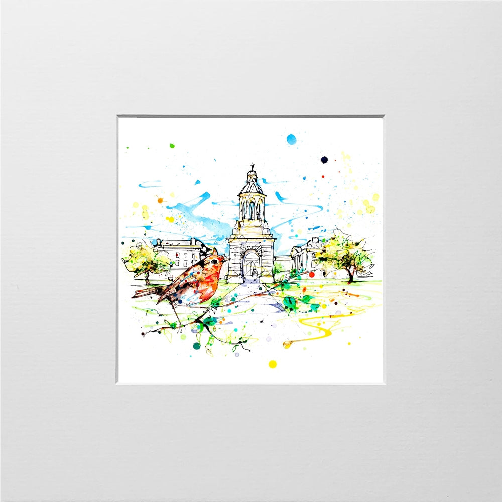 Print Open Edition Landscapes - Dublin Trinity College-12 x 12-Unframed