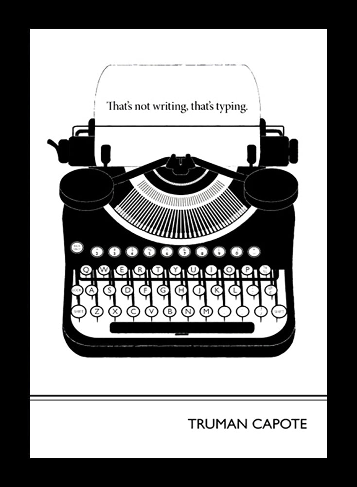 Truman Capote - That's Not Writing Frame Black