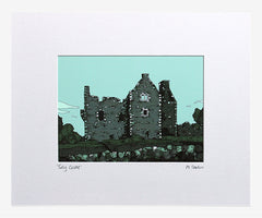 Tully Castle Small Flat White Frame