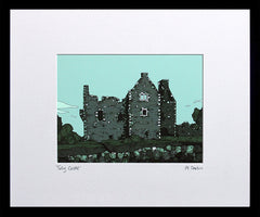 Tully Castle Small Flat Black Frame