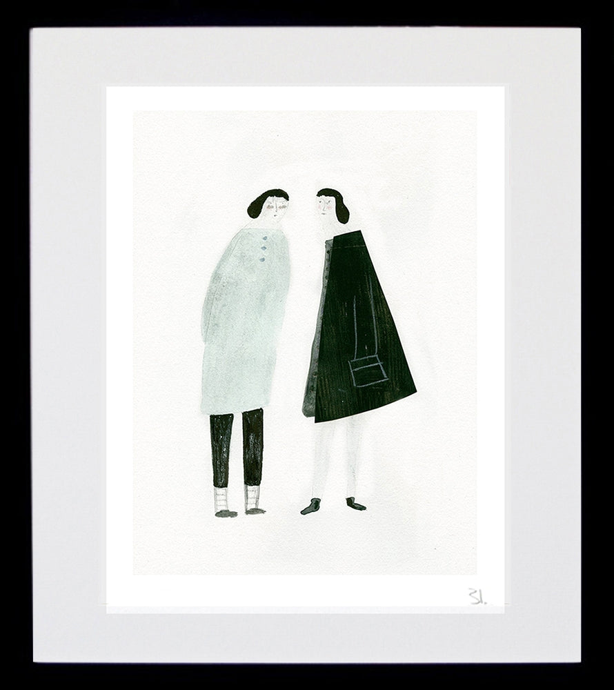 Two Ladies Black Frame
