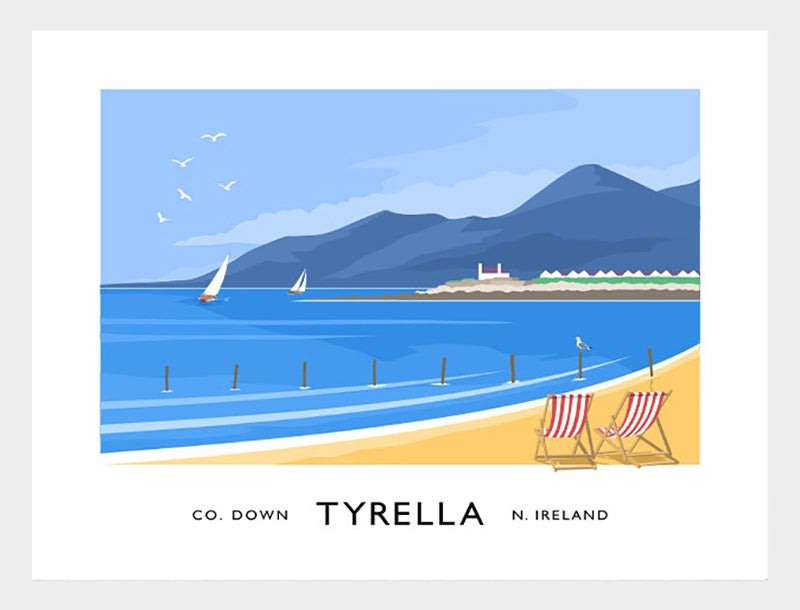 Co Down - Tyrella Frame White 70x50