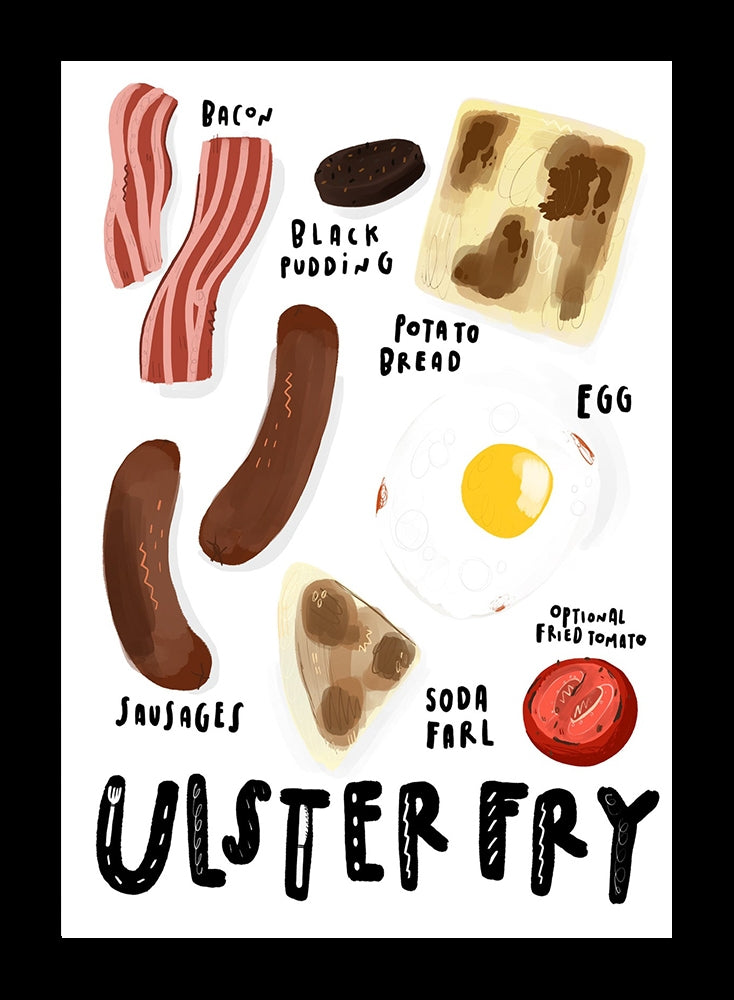 Ulster Fry Flat Black Frame