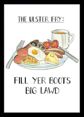 Food - The Ulster Fry -A2 - Black Box Frame