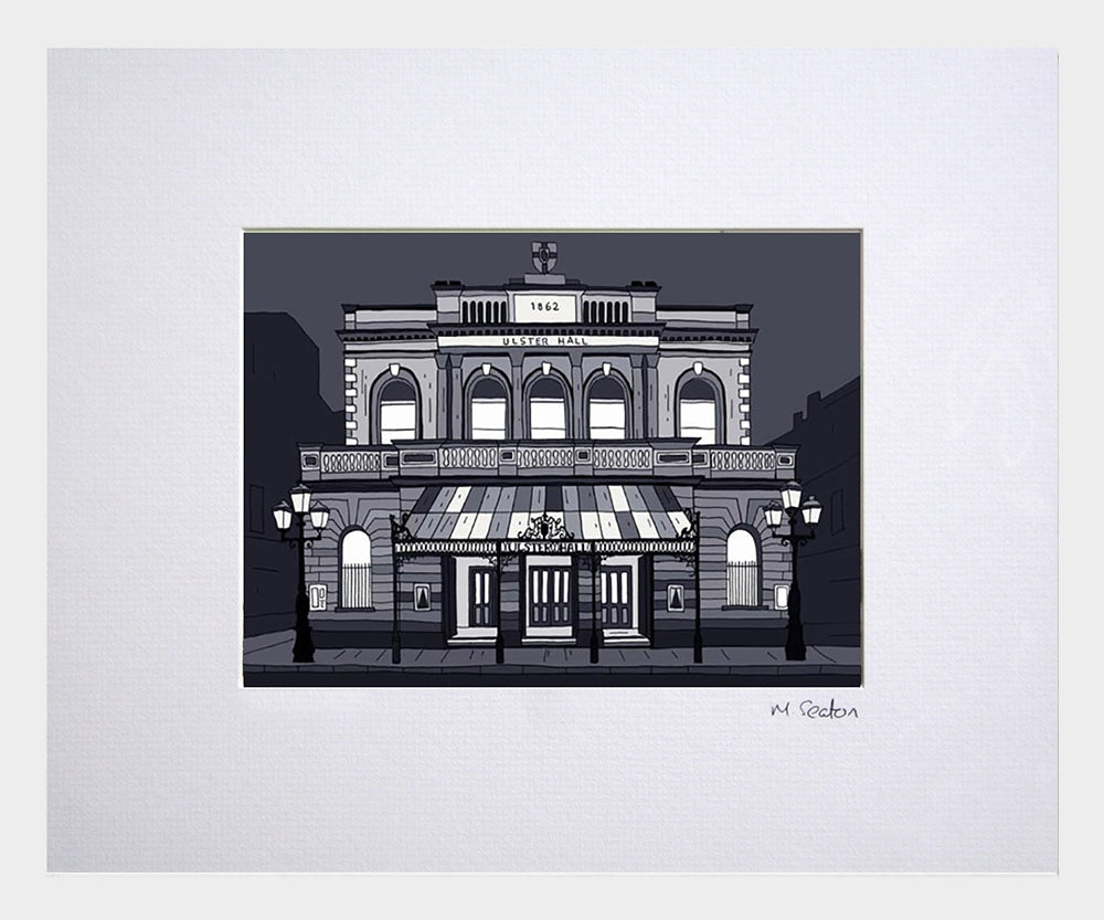 Ulster Hall Belfast-16 x 11.5 White Frame