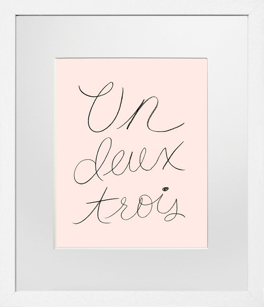 Un Deux Trois White Frame