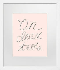 Un Deux Trois White Frame