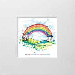 Print Open Edition Landscapes - Under the Same Rainbow-12 x 12-Unframed