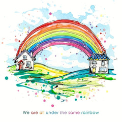 Print Open Edition Landscapes - Under the Same Rainbow-30 x 30-Unframed