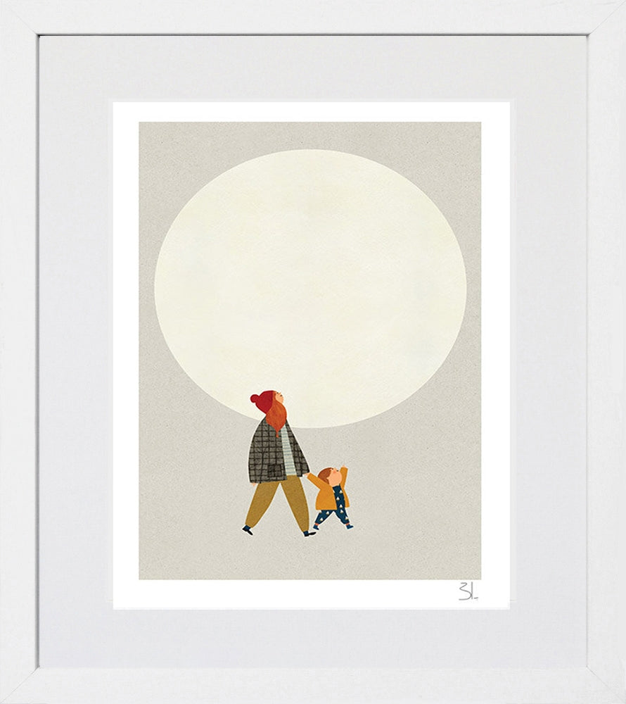 Under The Moon White Frame