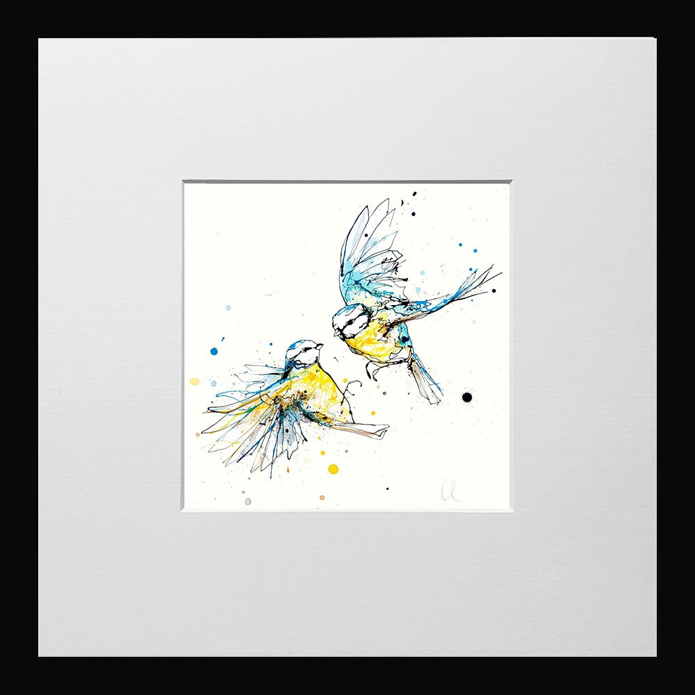Print Open Edition Animals - United-12 x 12-Small Flat Black Frame