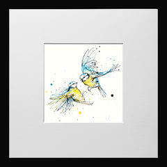 Print Open Edition Animals - United-12 x 12-Small Flat Black Frame