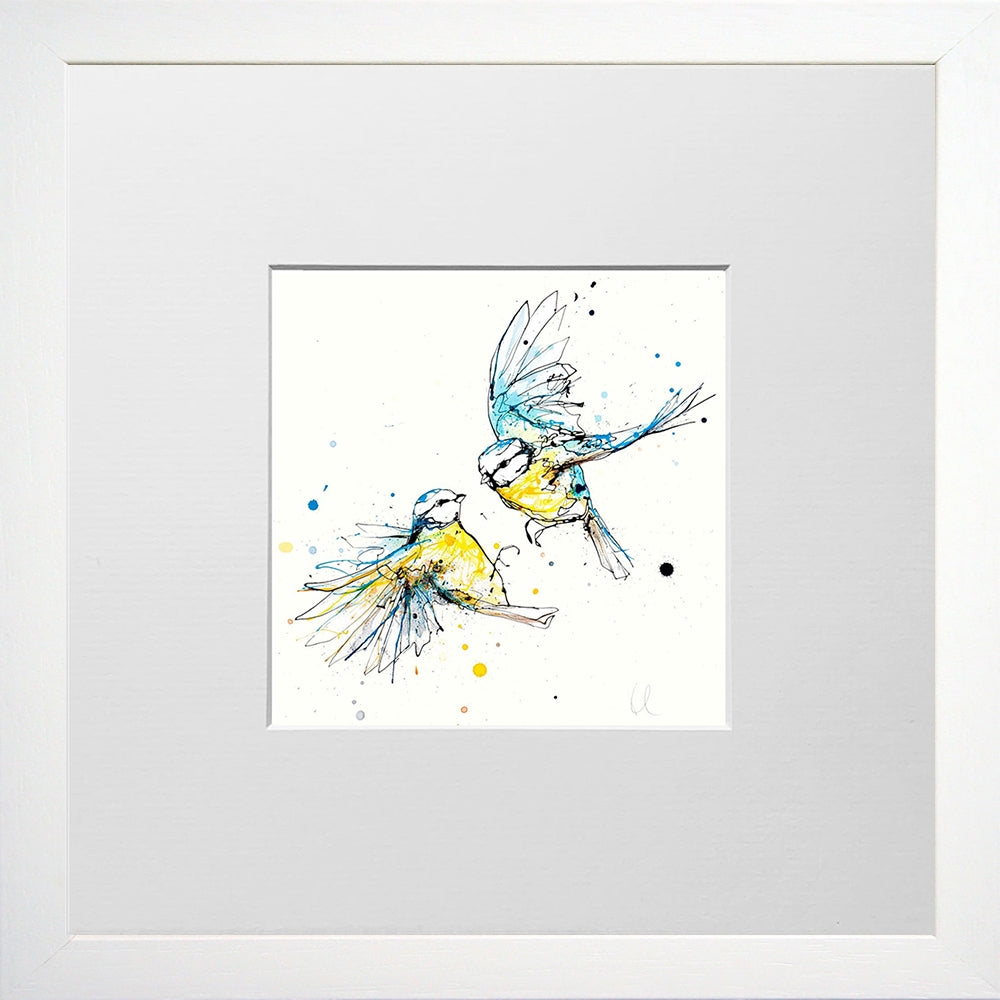 Print Open Edition Animals - United-12 x 12-Small Flat White Frame
