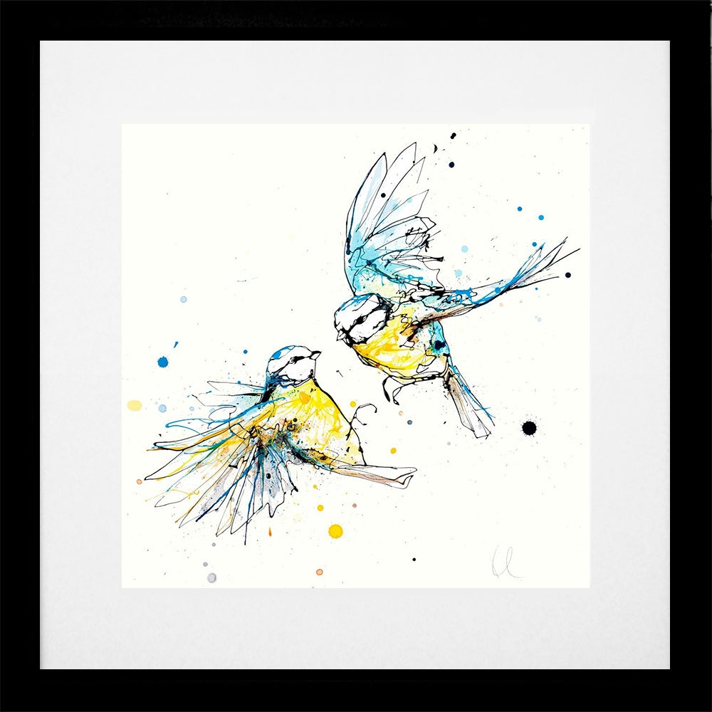 Print Open Edition Animals - United-30 x 30-Black Box Frame (With Mount)