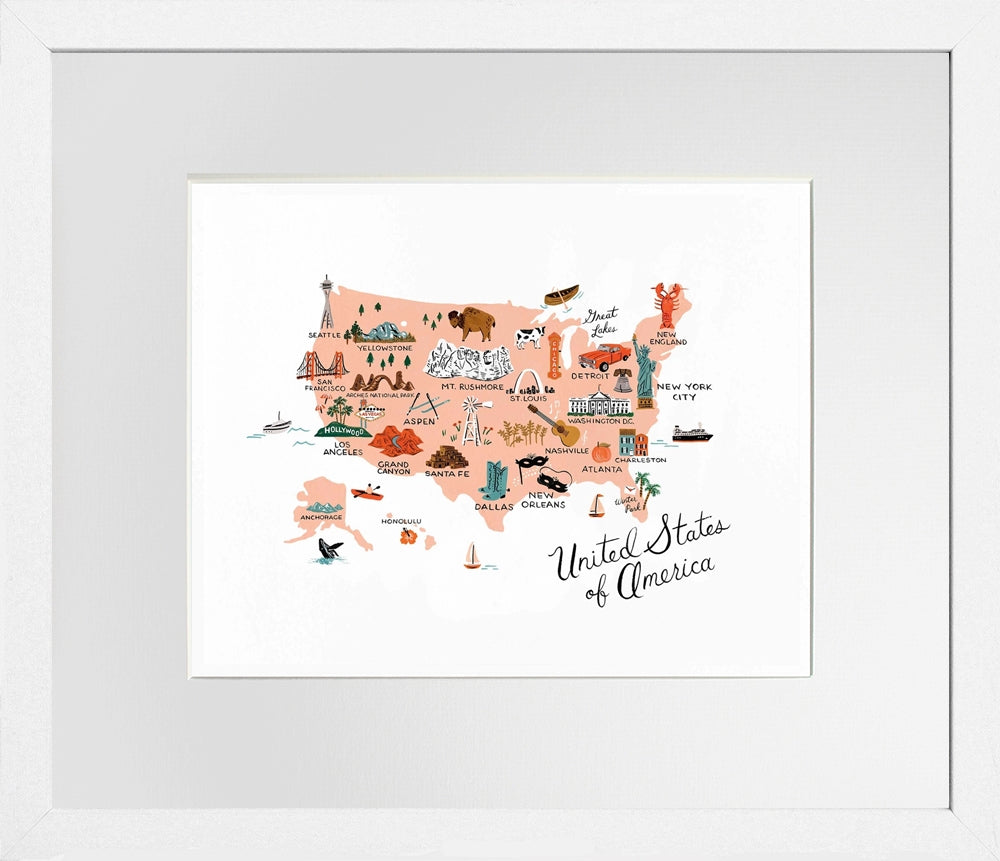 United States of America - White Box Frame
