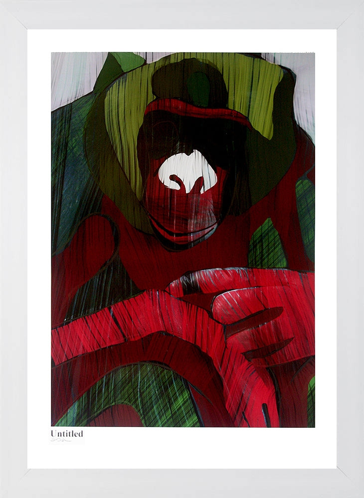 Ape Series - Untitled White Frame