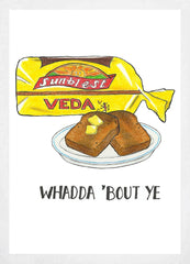 Food - Veda Bread A2 White Frame
