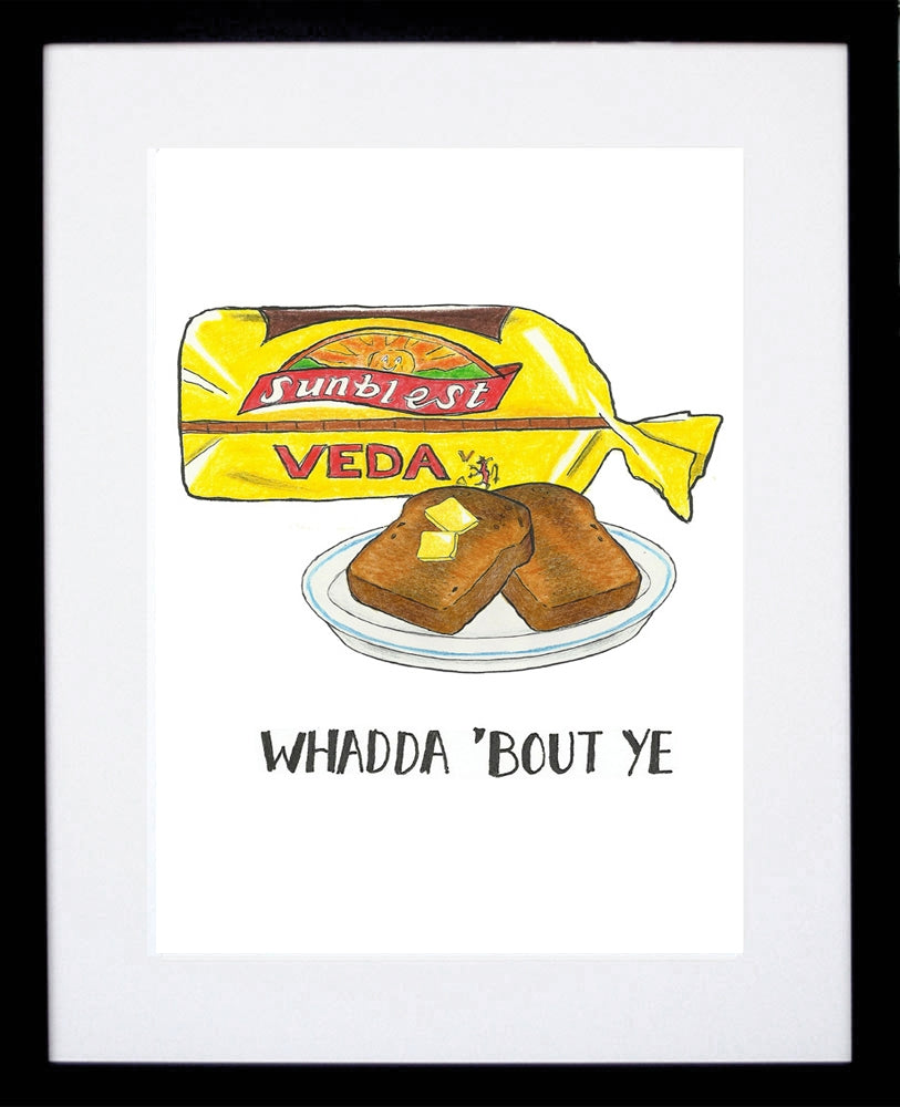 Food - Veda Bread 21 x 29.5 Black frame