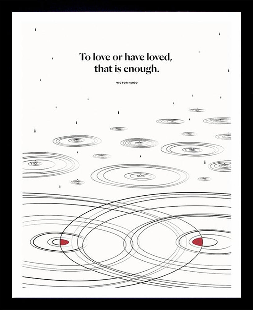 Victor Hugo - Love Black Box Frame