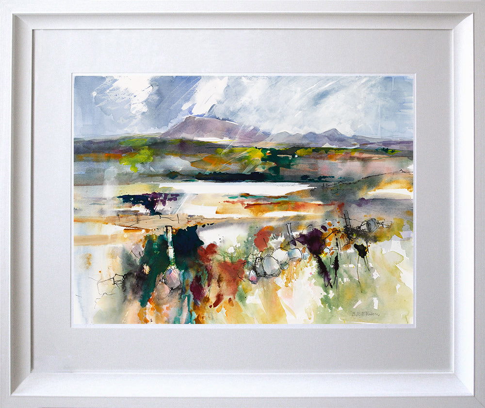 View Towards Muckis Chunky White Frame