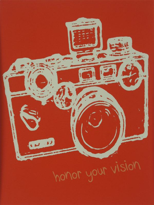 Vintage Argus Honour Your Vision (Orange) Unframed