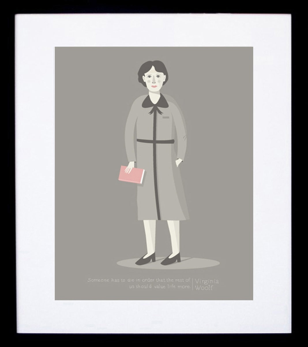 Virginia Woolf Frame Black