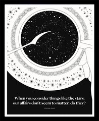 Virginia Woolf - Stars Black Box Frame