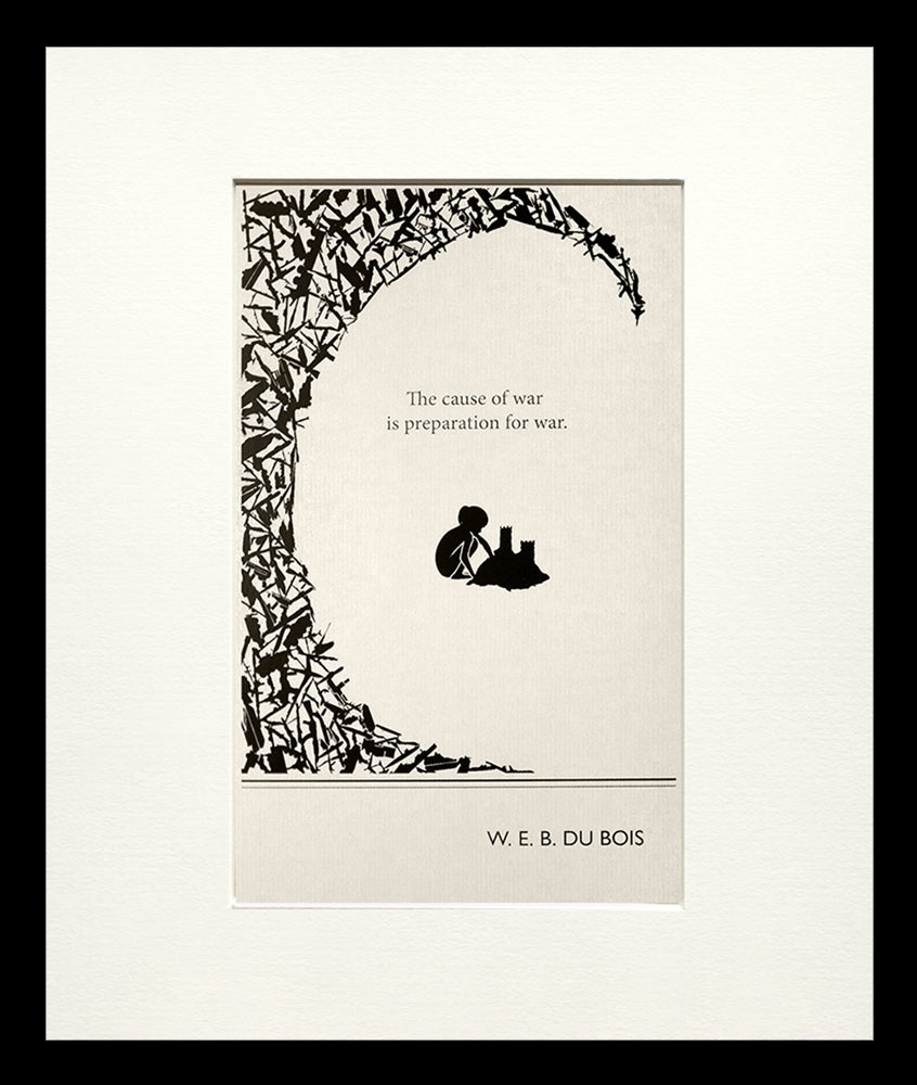 Postcard - W. E. B. Du Bois Small Flat Black Frame