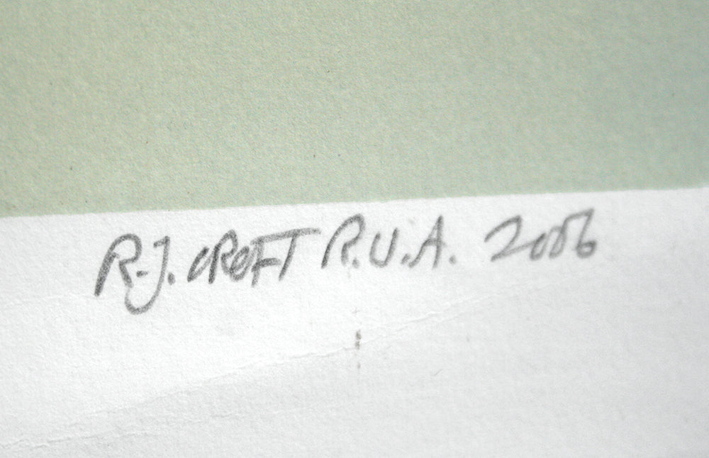 Linocut Print - Co Down Walking the Dog, Dundrum Artist Proof