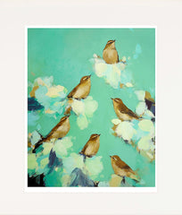 Warblers in Green - Unframed