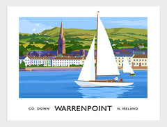 Co Down - Warrenpoint Frame White 70x50