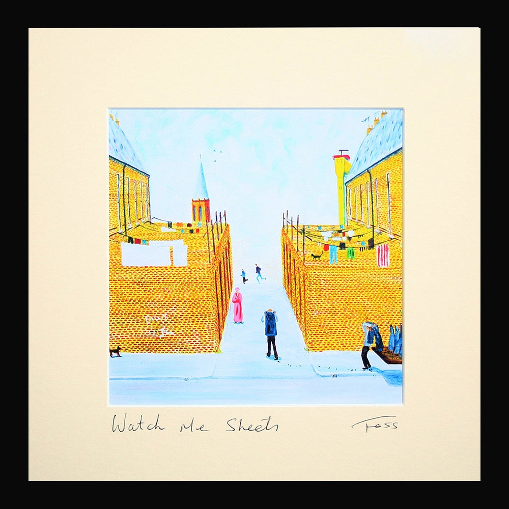 Watch Me Sheets Unframed 15 x 15